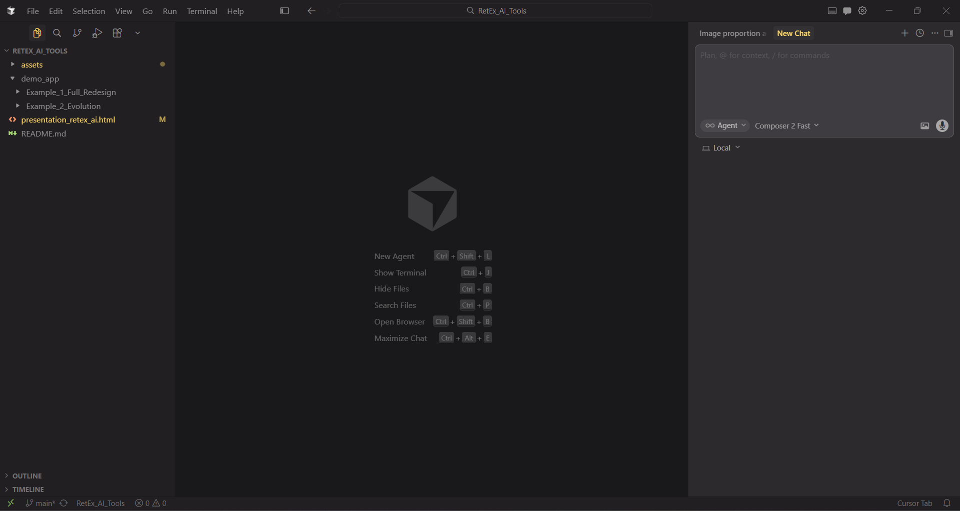 Capture d'écran Cursor