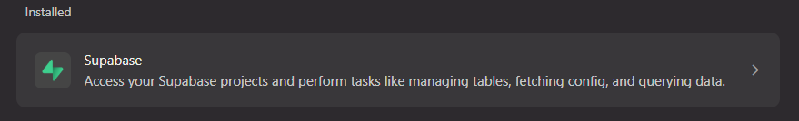 Illustration ou logo lié au MCP / Supabase